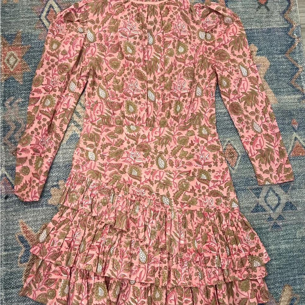 NWT Long Sleeve Anna Cate Isabella Dress, Baby Pink Floral - Picture 2 of 7